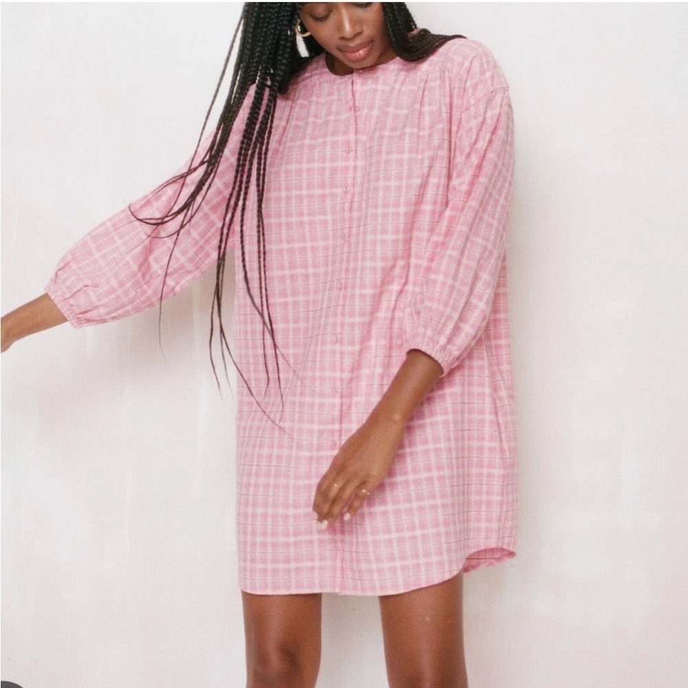 Christy Dawn Pink Long Sleeve Dress
